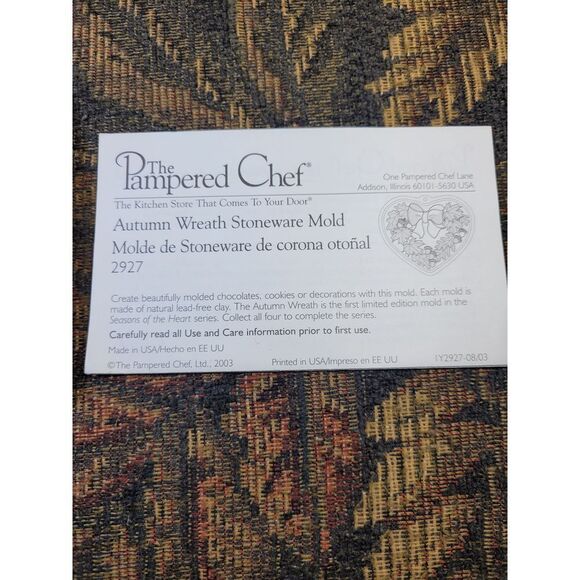 Pampered Chef Limited Edition 2003 Autumn Wreath- First in Seasons of the Heart - Picture 6 of 7